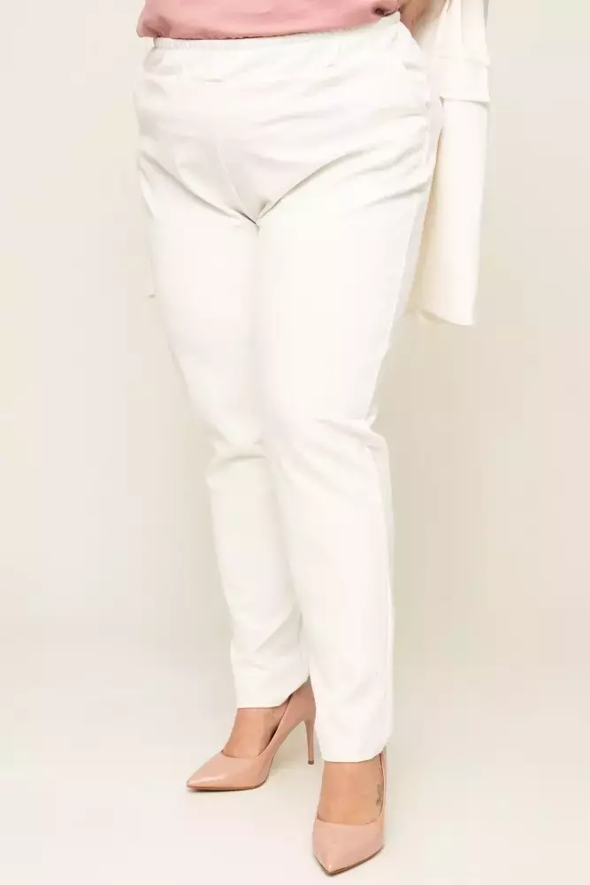 Białe Spodnie CINTA