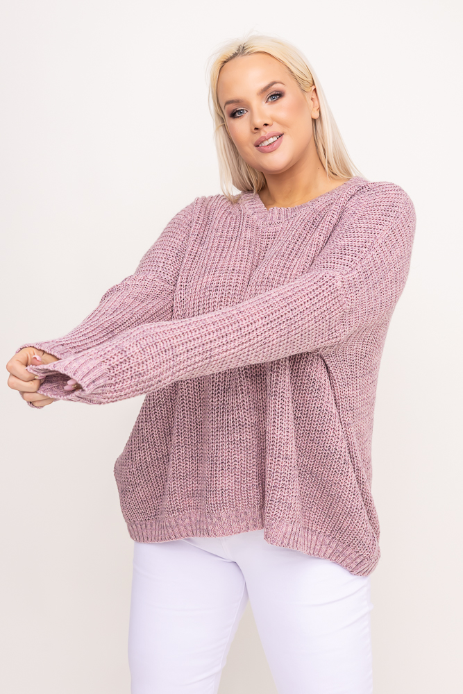 Różowy Sweter oversize FENERIO
